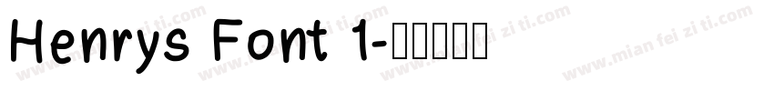 Henrys Font 1字体转换